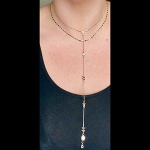 Stella & Dot 2 in 1 Drop Necklace
